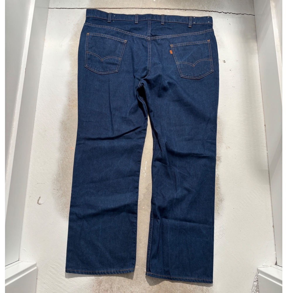 Vintage Levis For Men Orange Tab Skosh More Comfort Jeans Dark Wash 44x30 USA - Picture 5 of 6